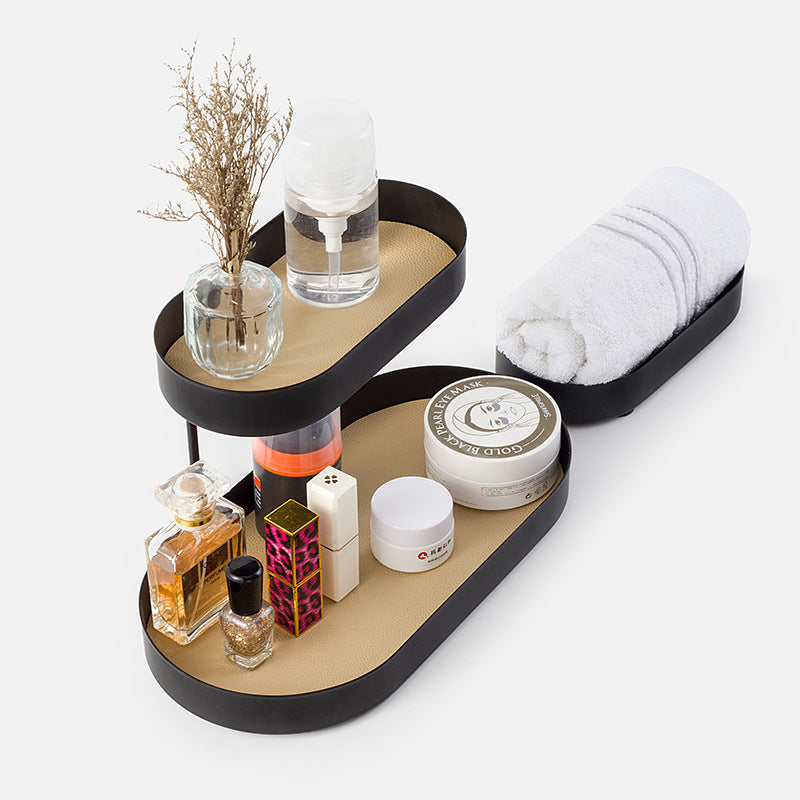 Desktop Storage Oval Tray Porch Storage Rack