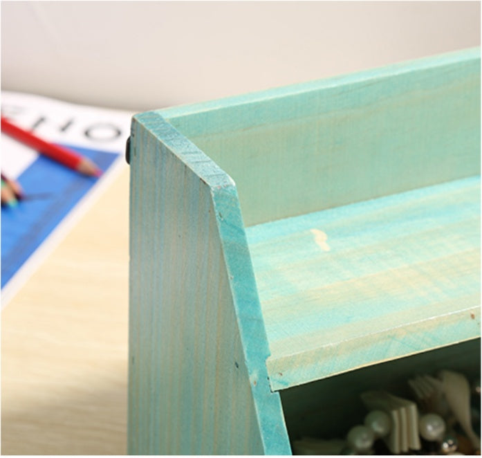 Solid Wood Storage Rack Desktop Storage Box