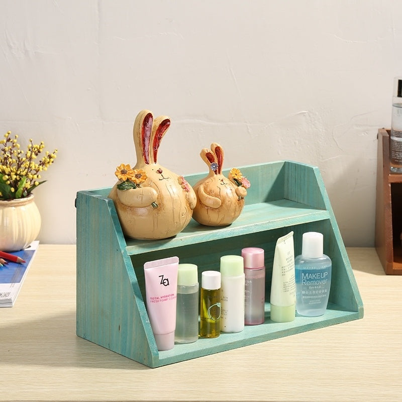 Solid Wood Storage Rack Desktop Storage Box