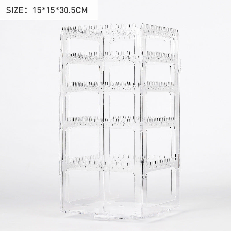 Transparent Earrings, Jewelry Box, Necklace, Hand Jewelry, Household Makeup Storage Rack, Dustproof