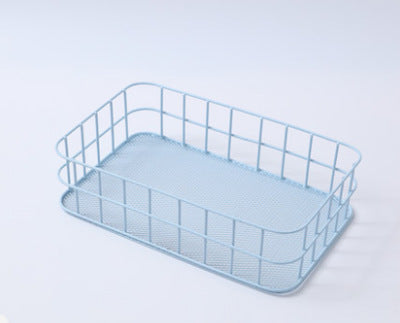 Creative Wrought Iron Ornaments Storage Basket Storage Basket Household Cleaning Debris Cosmetic Storage Basket