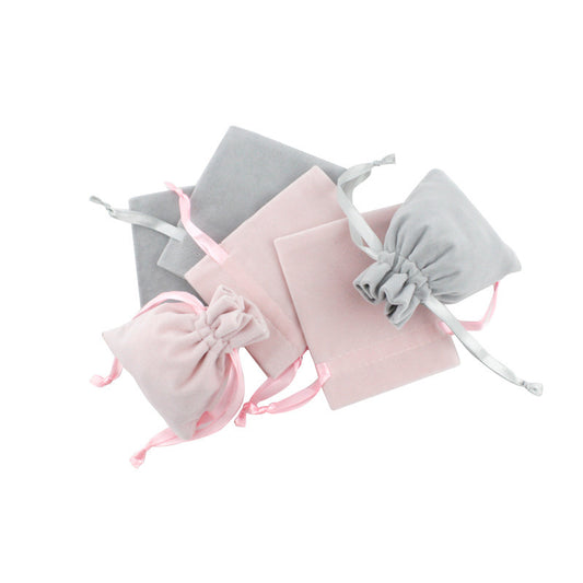 Jewelry Bag Plush Cloth Bag Jewelry Small Cloth Bag With Drawstring For Printing