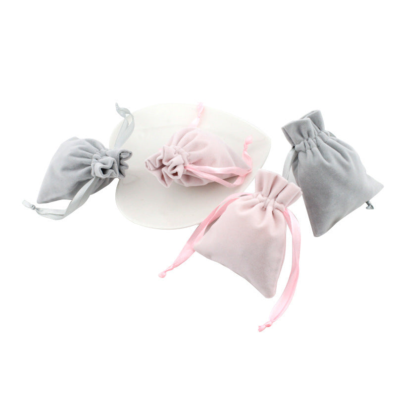 Jewelry Bag Plush Cloth Bag Jewelry Small Cloth Bag With Drawstring For Printing