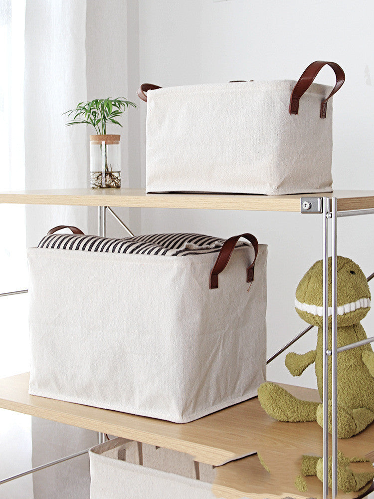 Storage Box Home Cotton And Linen Storage Basket Wardrobe Storage Box