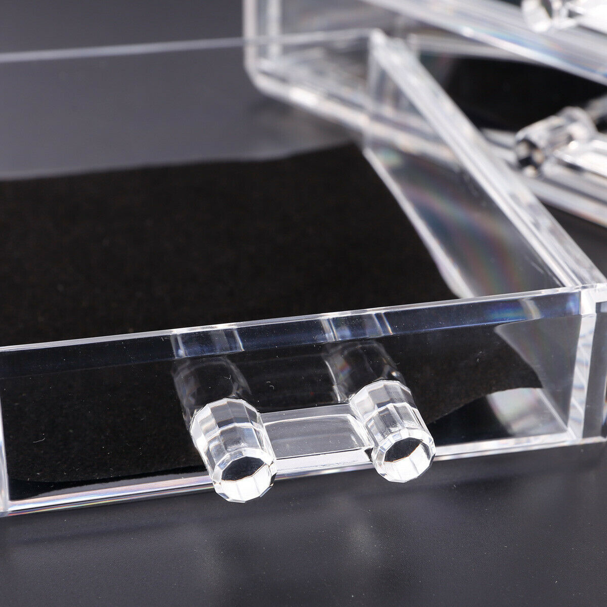 Cosmetic storage box transparent drawer acrylic storage