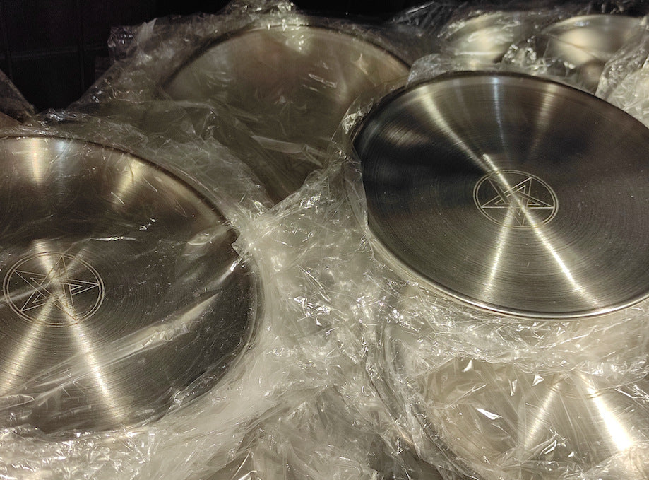 Gold And Silver Stainless Steel Ornaments Tray Metal Ornaments