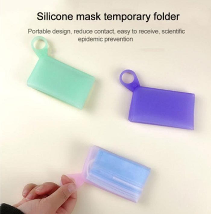 Portable safe storage mask storage clip
