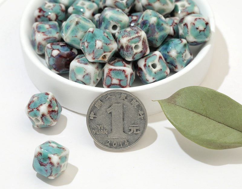 Ceramic Jewelry DIY Bracelet Woven Material Kit Beads