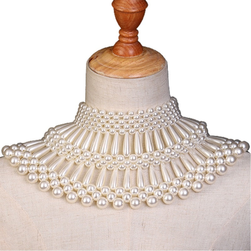 Hand Knitted Clothes Jewelry Shooting Pearl Shawl