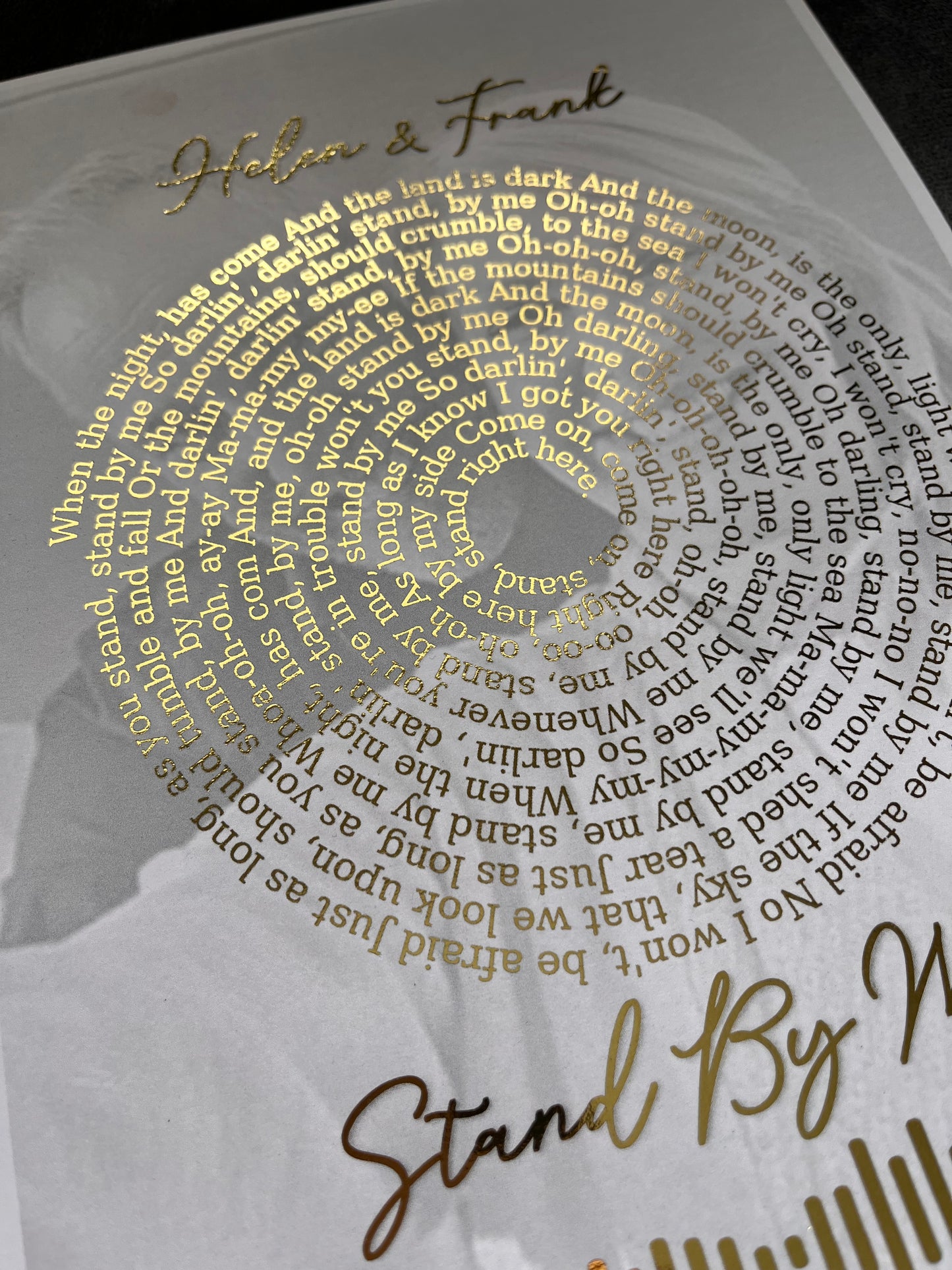 Spotify Spiral Lyrics & Image Print