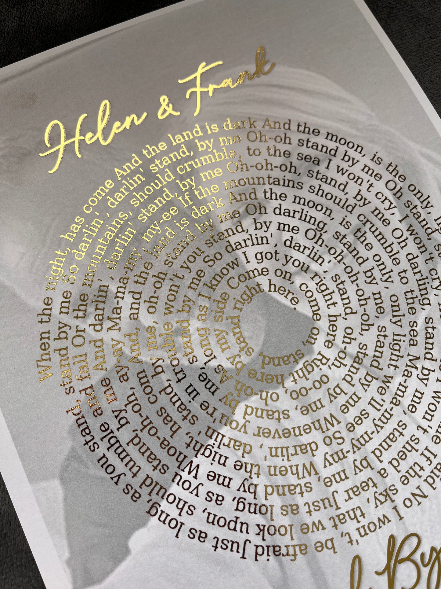 Spotify Spiral Lyrics & Image Print