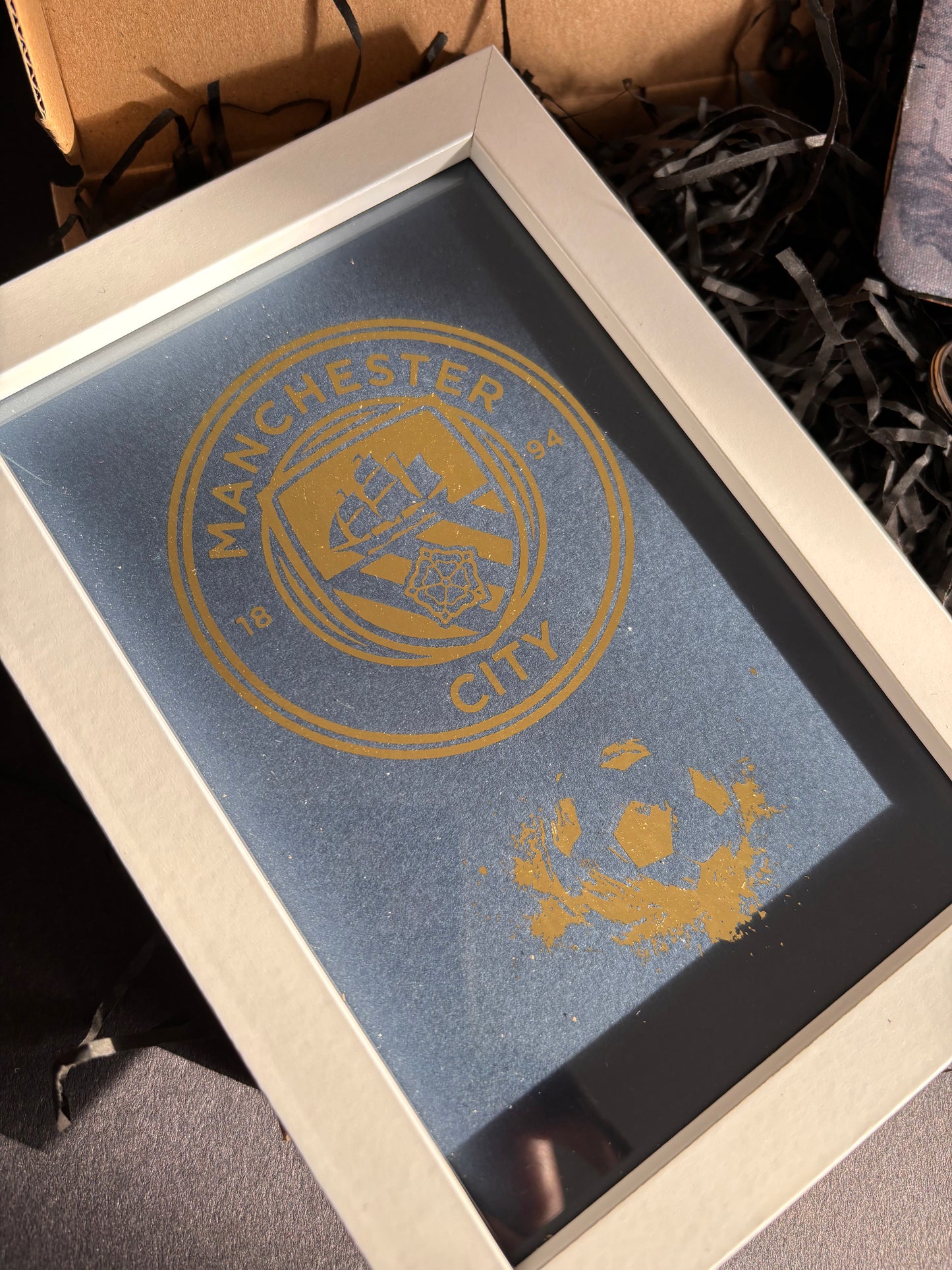 Manchester City FC Gift Set, Navy & Gold