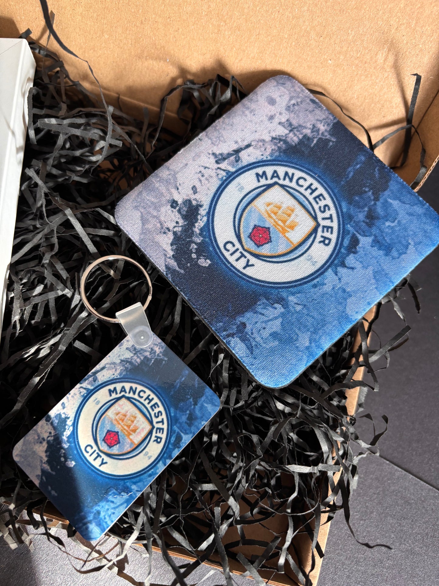 Manchester City FC Gift Set, Navy & Gold