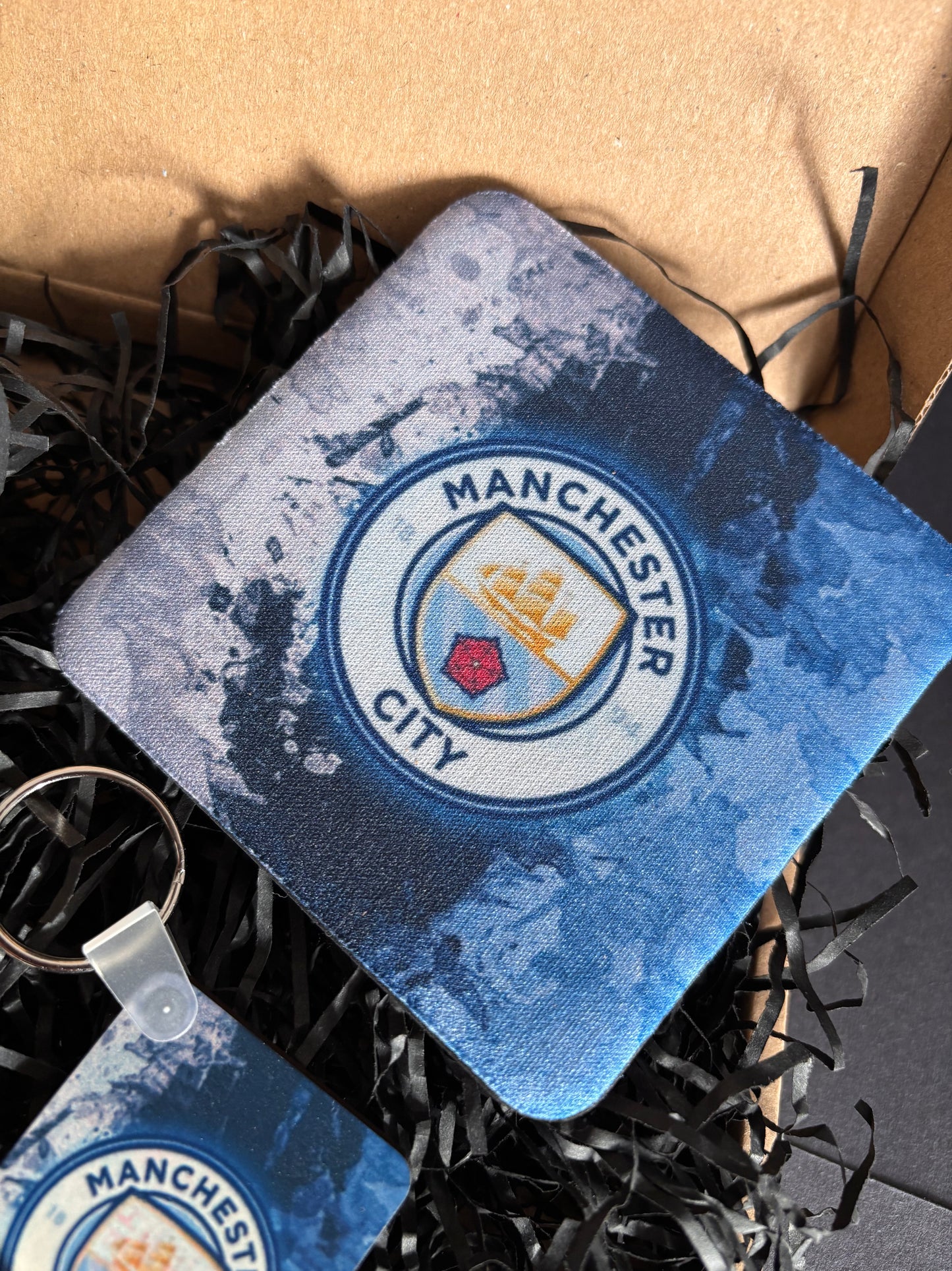 Manchester City FC Gift Set, Navy & Gold