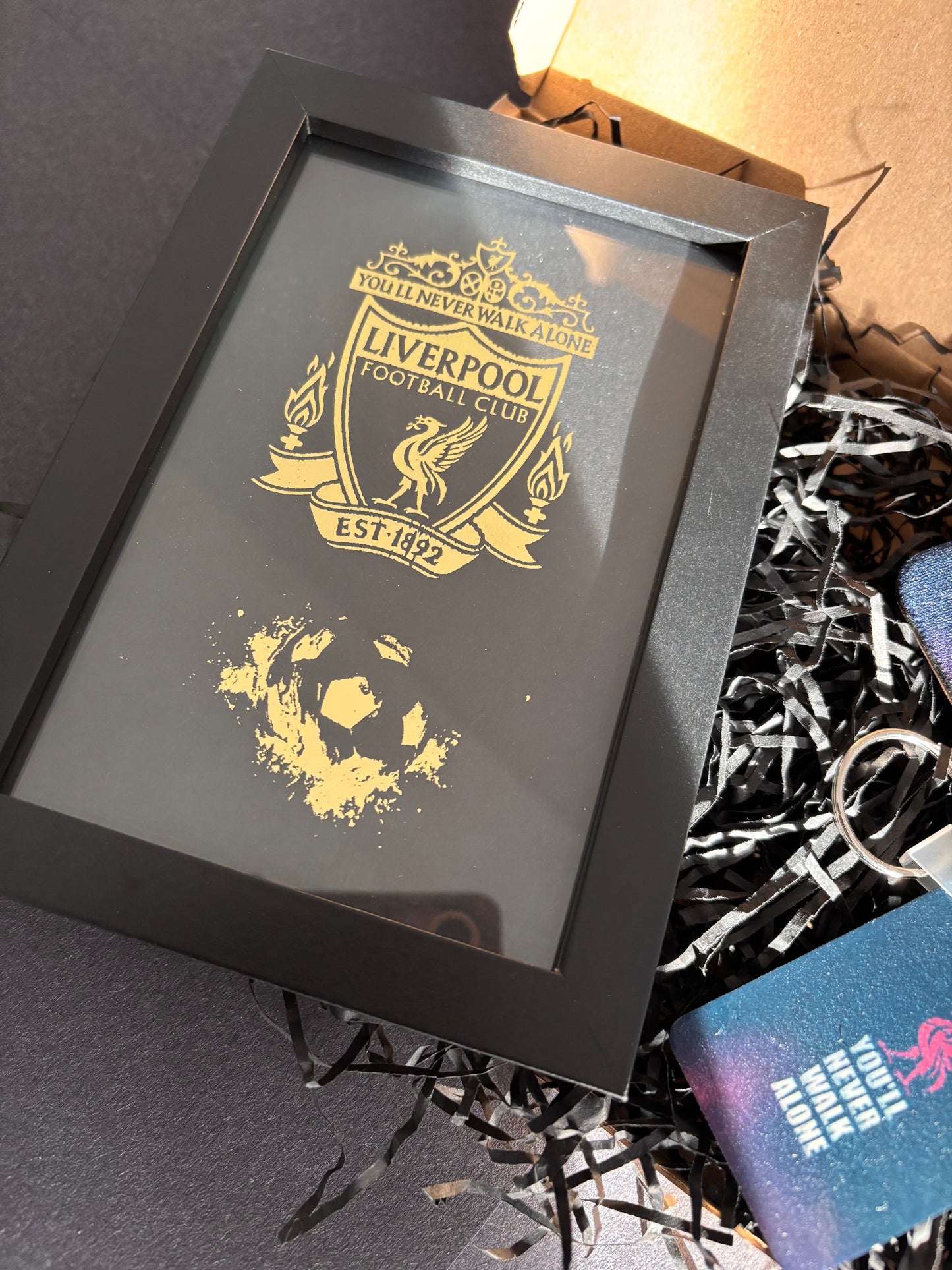 Liverpool FC Gift Set, Black & Gold Foil