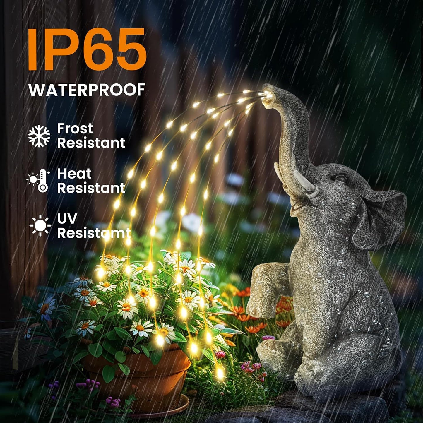 Elephant Outdoor Garden Sculpture Resin Decoration