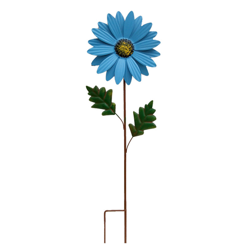 Outdoor Garden Decoration Wrought Iron Flower Flowerpot Plug-in Villa Courtyard Lawn Landscape Layout