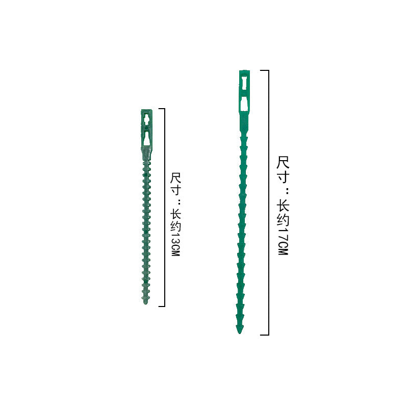 Fishbone Ribbon Green Plastic Garden Vine Strap