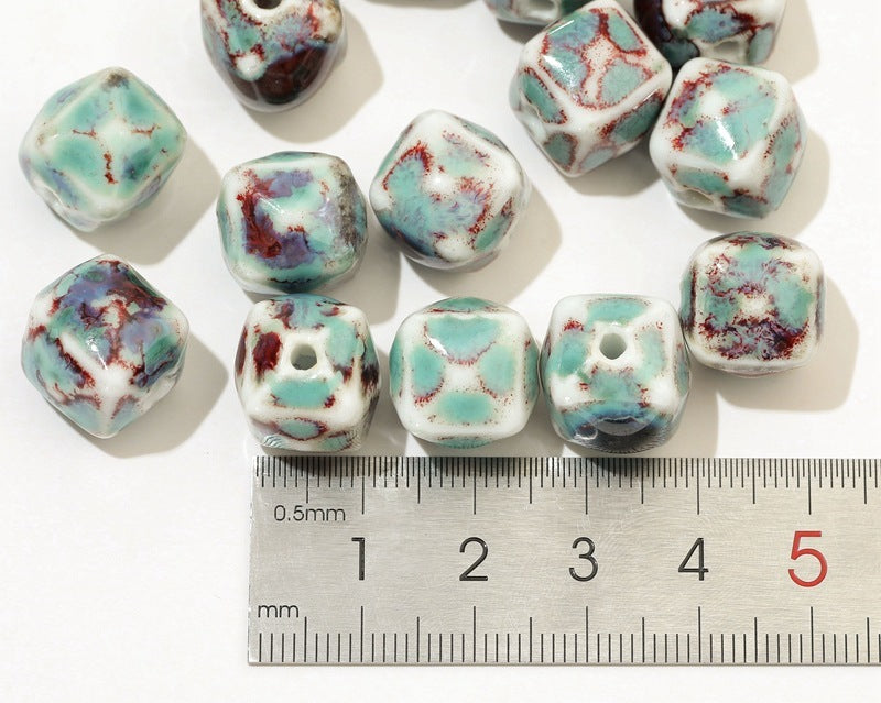 Ceramic Jewelry DIY Bracelet Woven Material Kit Beads