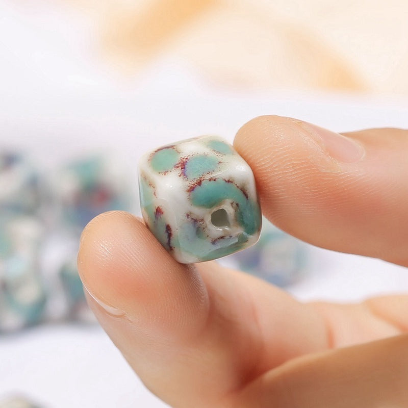 Ceramic Jewelry DIY Bracelet Woven Material Kit Beads