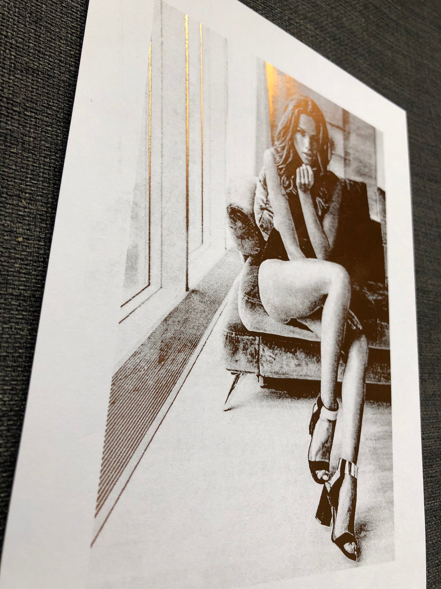Bespoke Portrait Foil Print