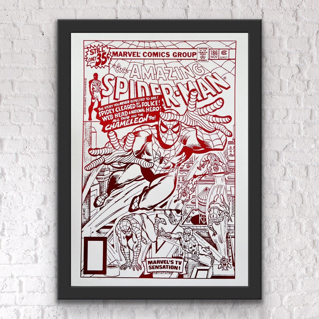 Spider Man 186 Comic Cover Foil Print