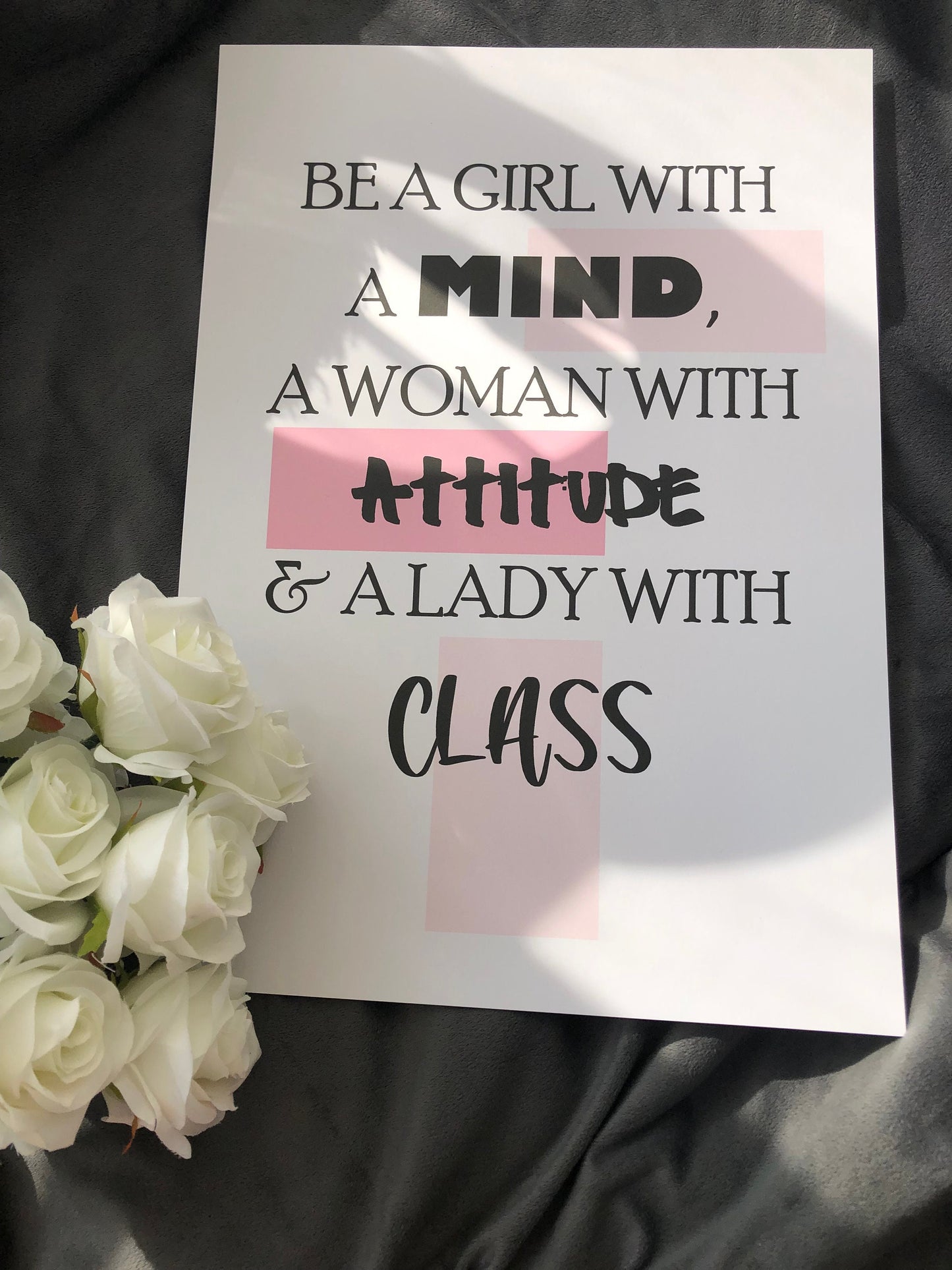 Independent Lady Quote Digital Print