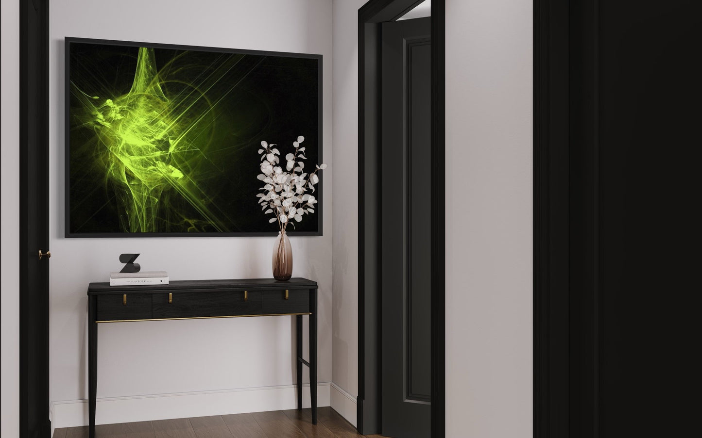 Black and Green Long Exposure Digital Download