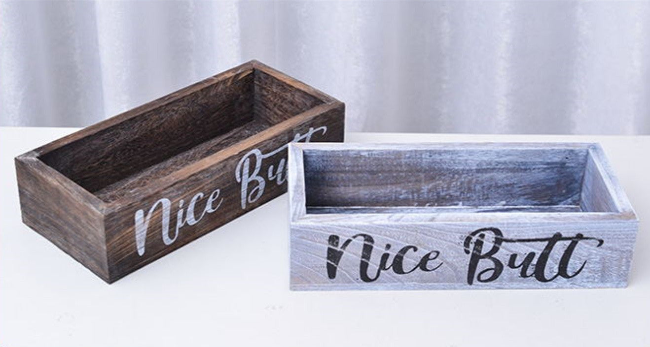 Wooden Sundries Storage Water Cup Storage Box