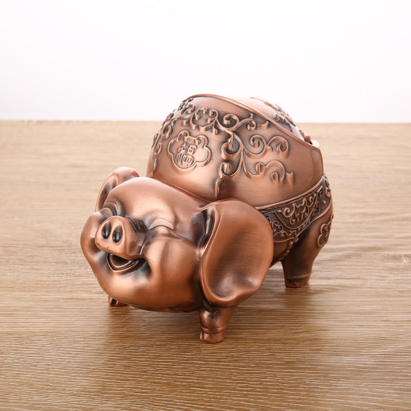 Cute Pig Ornaments Home Living Room Ashtray