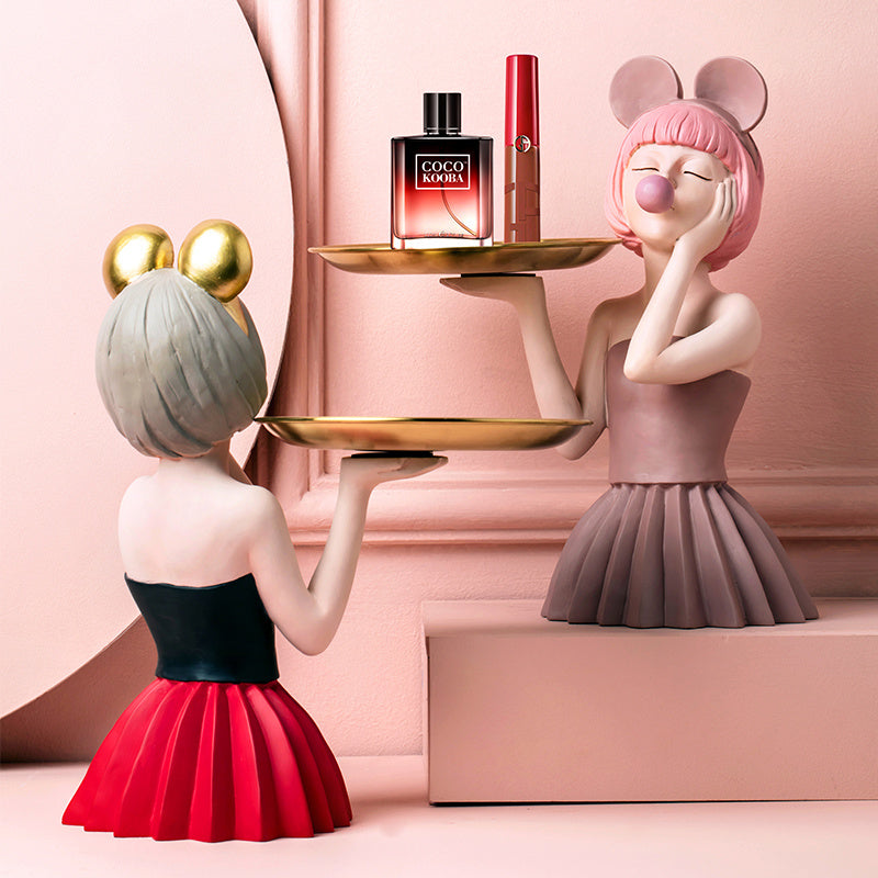 Bubble girl ornaments