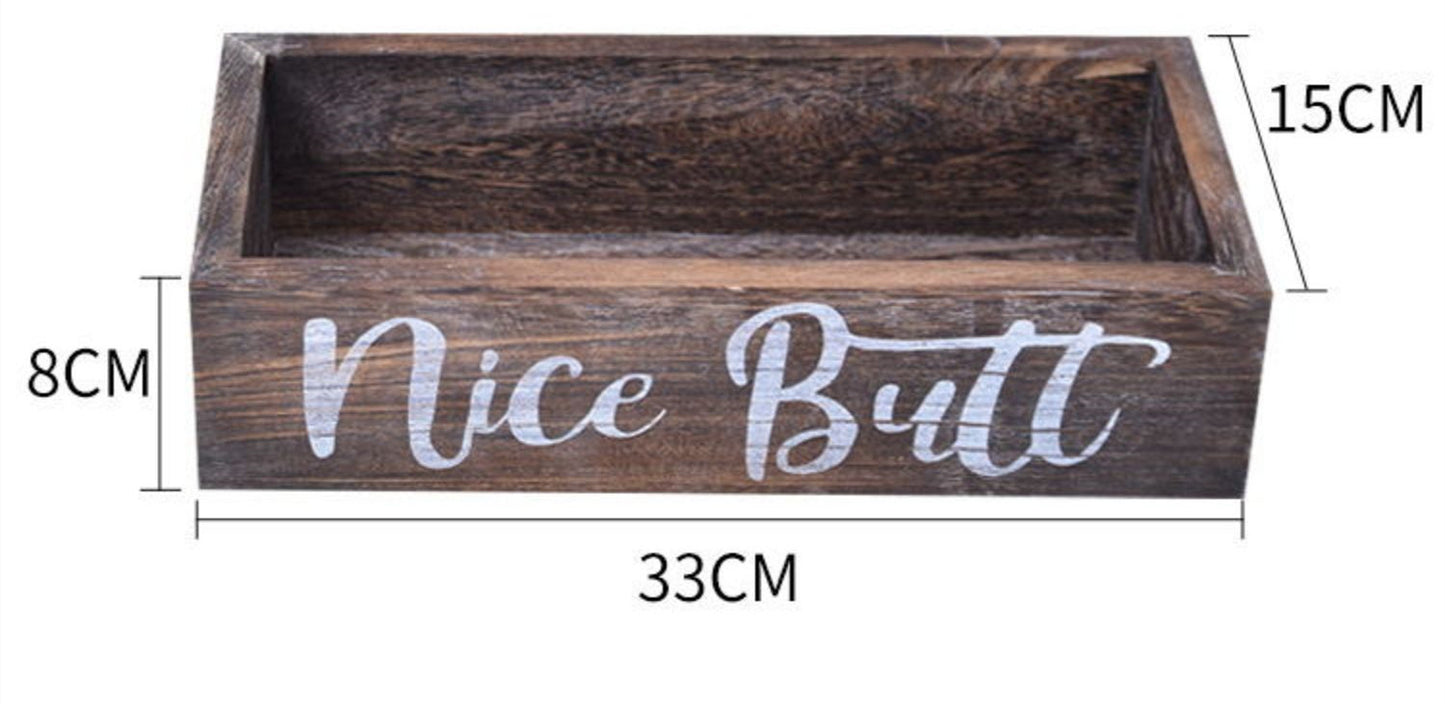 Wooden Sundries Storage Water Cup Storage Box