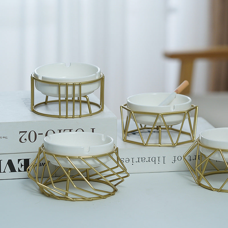 Nordic Living Room Decoration Geometric Ashtray Ornaments