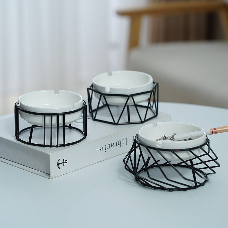 Nordic Living Room Decoration Geometric Ashtray Ornaments