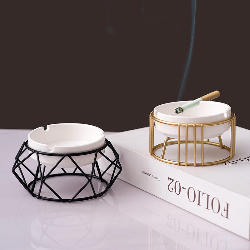 Nordic Living Room Decoration Geometric Ashtray Ornaments
