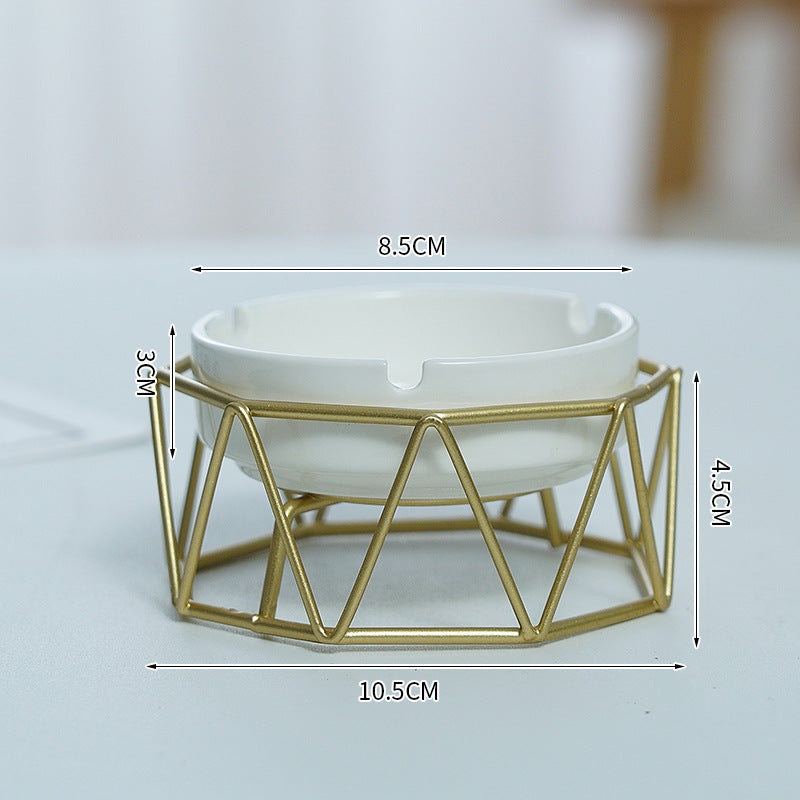 Nordic Living Room Decoration Geometric Ashtray Ornaments