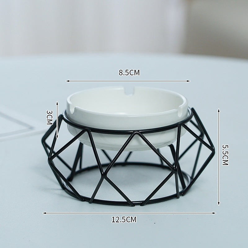 Nordic Living Room Decoration Geometric Ashtray Ornaments