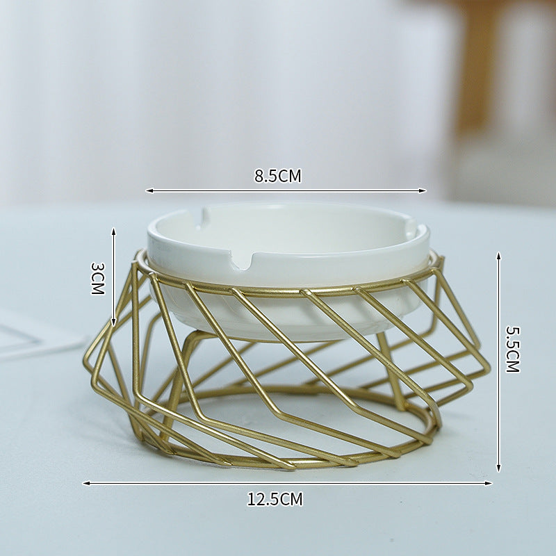 Nordic Living Room Decoration Geometric Ashtray Ornaments