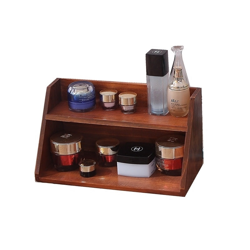 Solid Wood Storage Rack Desktop Storage Box