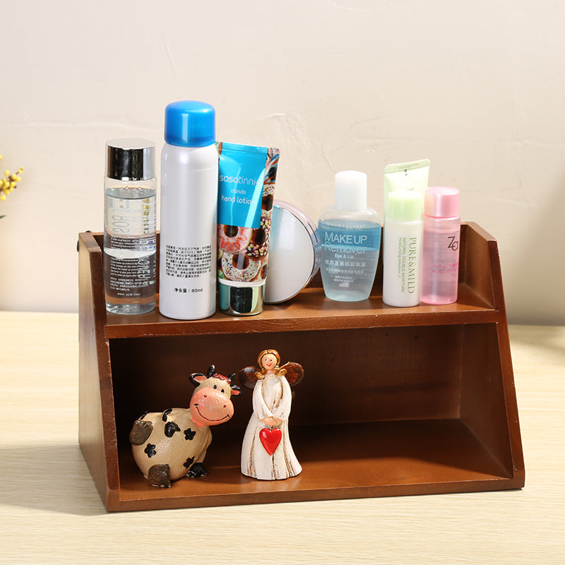 Solid Wood Storage Rack Desktop Storage Box