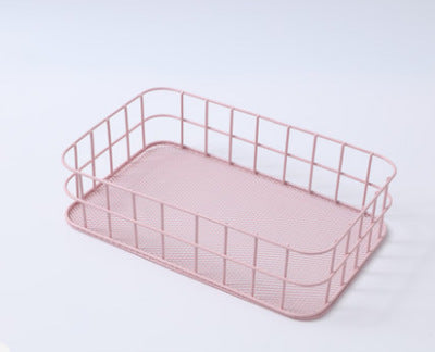 Creative Wrought Iron Ornaments Storage Basket Storage Basket Household Cleaning Debris Cosmetic Storage Basket