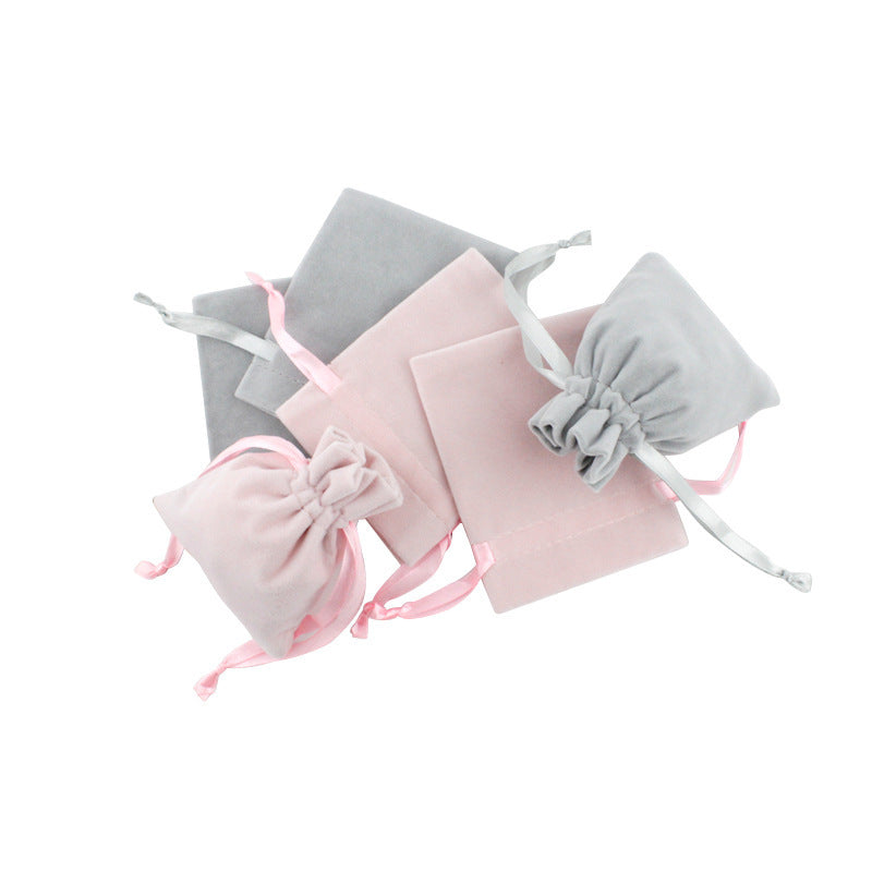 Jewelry Bag Plush Cloth Bag Jewelry Small Cloth Bag With Drawstring For Printing