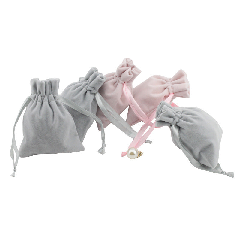 Jewelry Bag Plush Cloth Bag Jewelry Small Cloth Bag With Drawstring For Printing