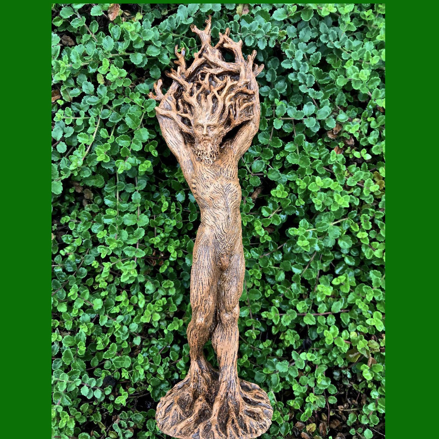 Forest Goddess Statue Resin Ornaments Garden Handicraft Ornaments Green Man Statue Tree God Ornaments