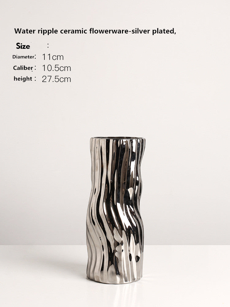 Ceramic Simple Living Room Dried Flower Ornaments