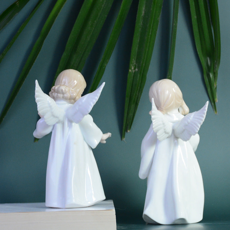 Girl ceramic ornaments