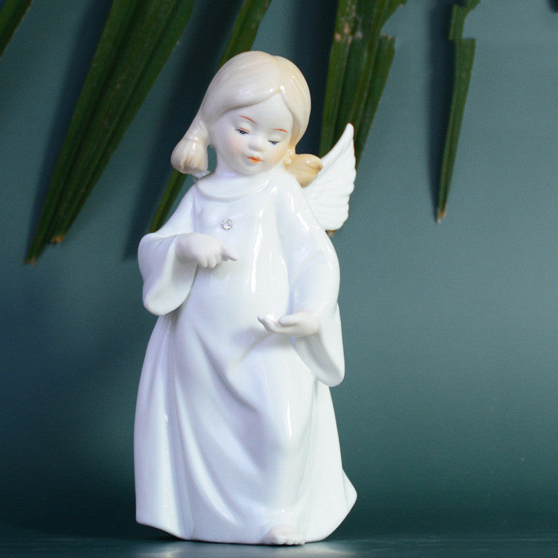 Girl ceramic ornaments