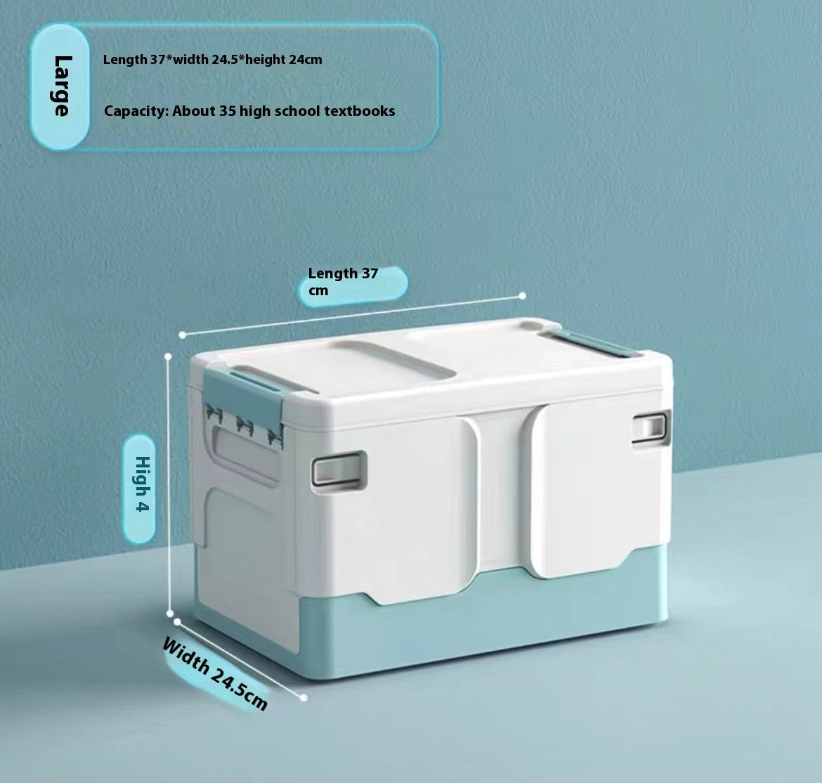 Household Plastic Storage Box Folding Storage