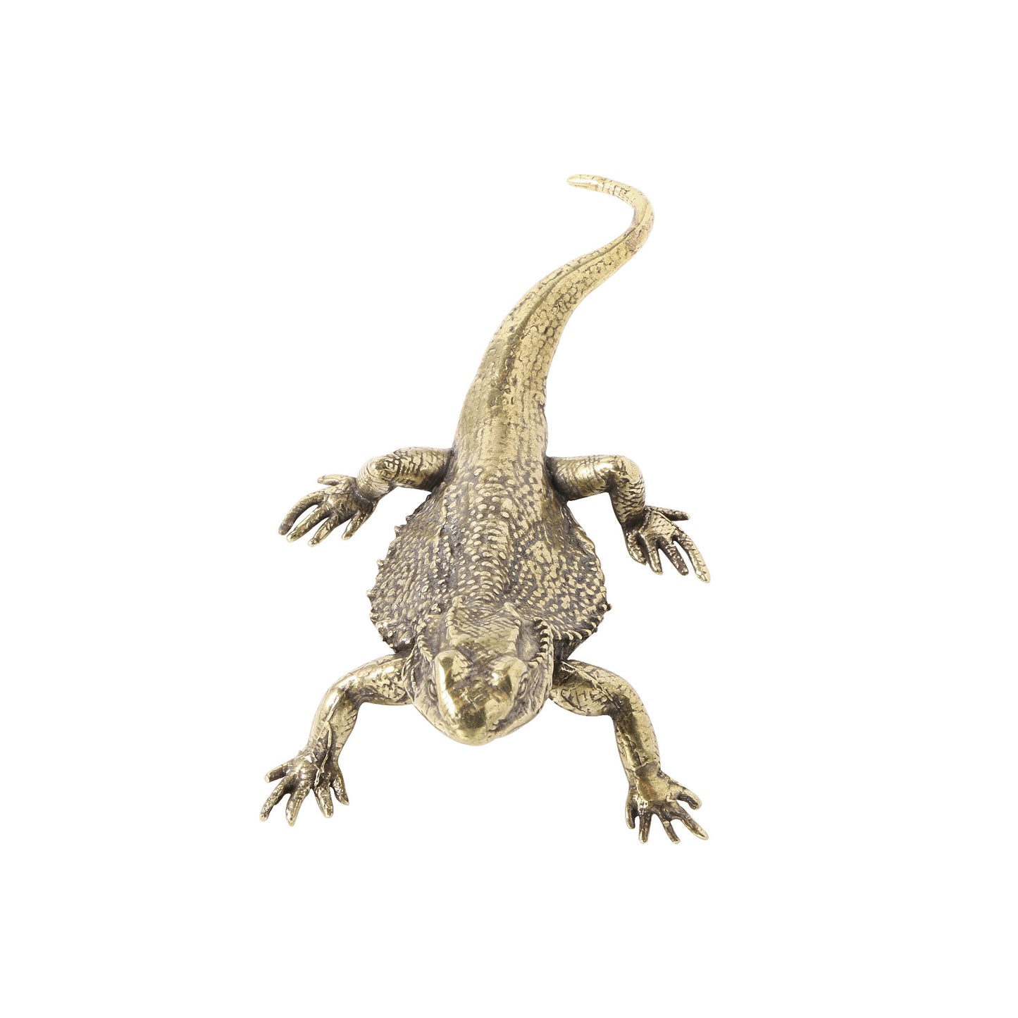 Antique Reproduction Old Lizard Brass Ornaments Tea Ornaments