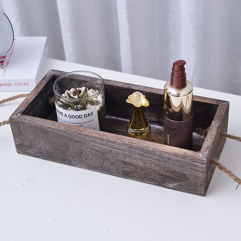 Wooden Sundries Storage Water Cup Storage Box